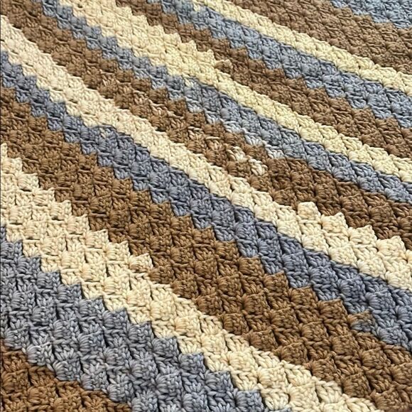Handmade Crochet Blanket - Picture 1 of 2